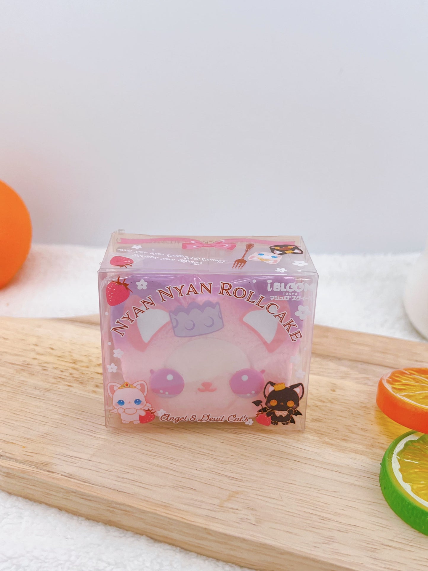 Nyan Nyan Roll Cake Devil Cats -Viola (Raspberry Scent)