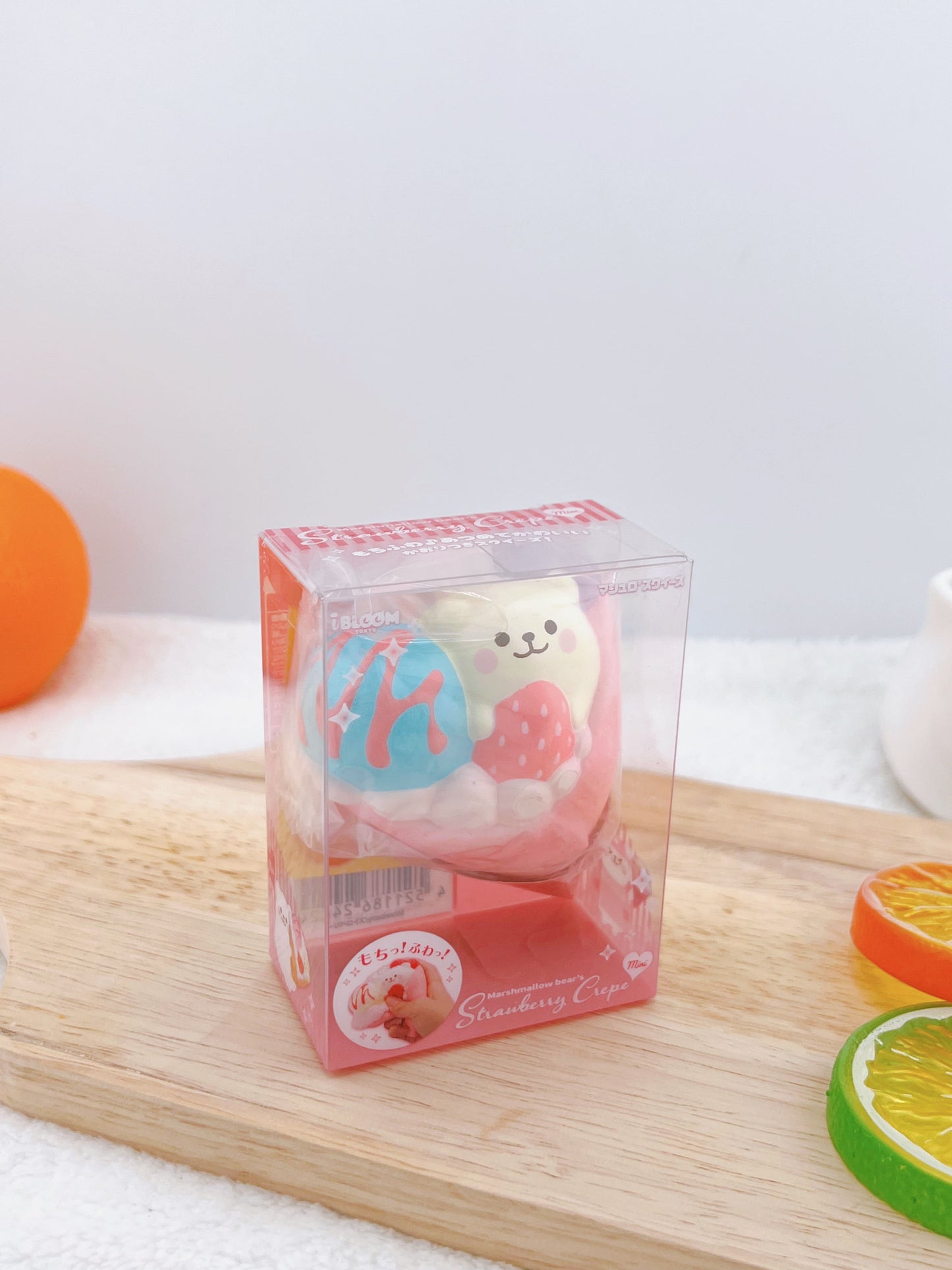 Marshmallow Bear's Strawberry Crepe Mini - Dreamy Soda (Cotton Candy Scent)