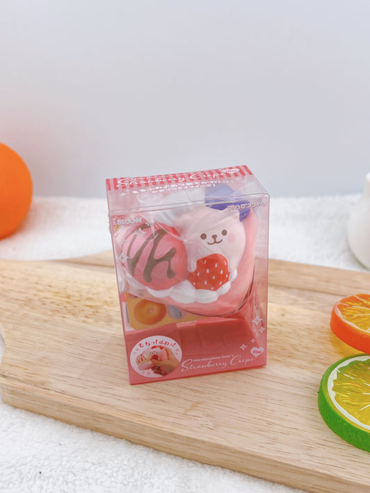 Marshmallow Bear's Strawberry Crepe Mini - Double Berry (Strawberry Scent)